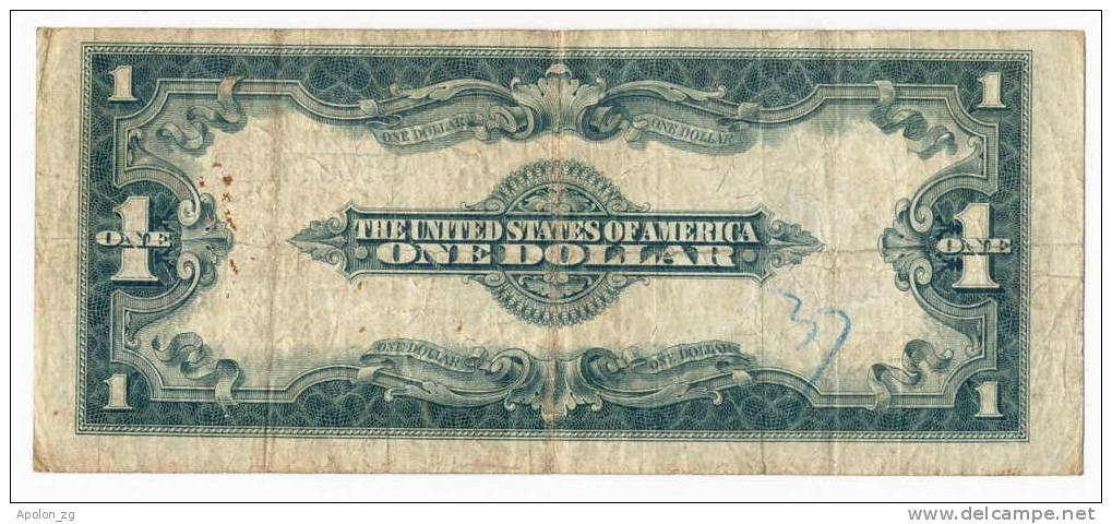 USA : 1 Dollar 1923  F/VF * SILVER CERTIFICATE*  P-342  / Ser.# 93557711 LARGE DOLLAR. - Certificati D'Argento (1878-1923)