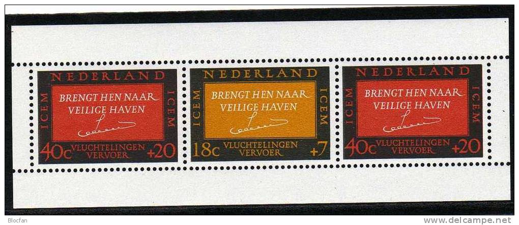 Europäische Auswanderung 1966 Niederlande 856/7 Plus Block 4 ** 8€ Königin Juliane CEPT Europa Bloc Sheet From Nederland - Carnets Et Roulettes