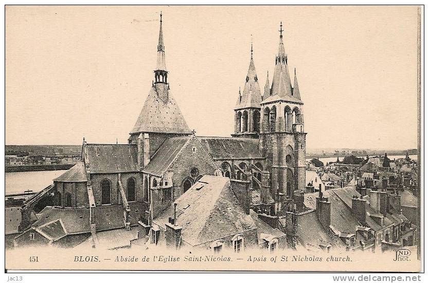 L700_2095 - Blois -  451 Abside De L'Eglise Saint-Nicolas - Blois