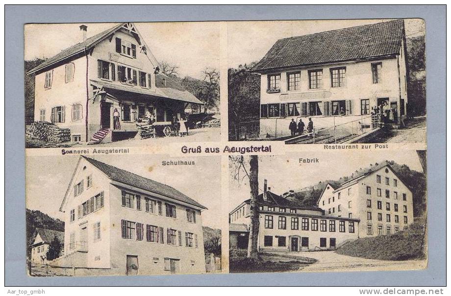 ZH Aeugsterthal (Affoltern A.A.) 1922-08-22 Foto E.Huber Langstempel Aeugsterthal - Affoltern