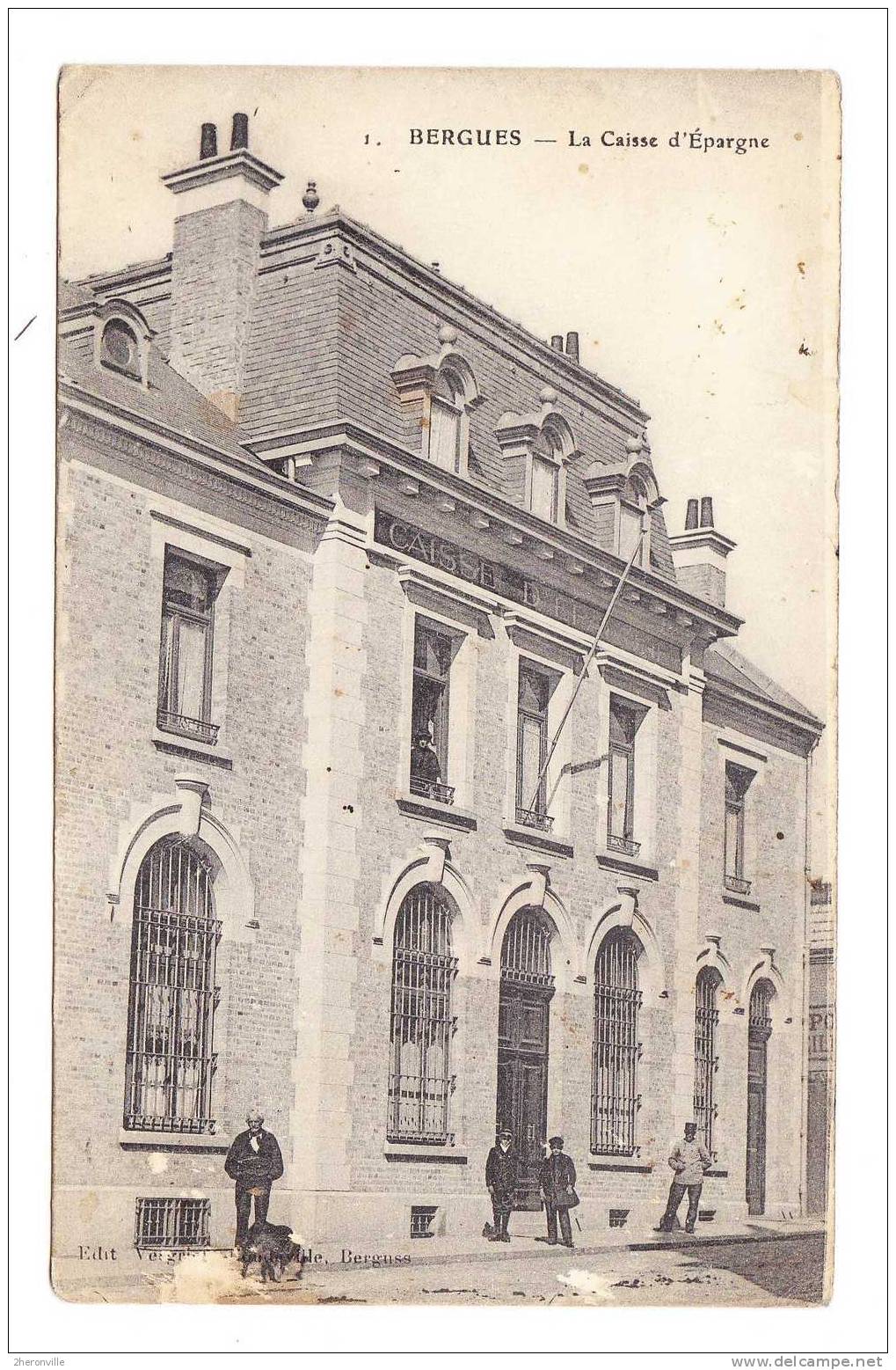 CPA - 59 - BERGUES - La Caisse D´ Epargne - Bergues