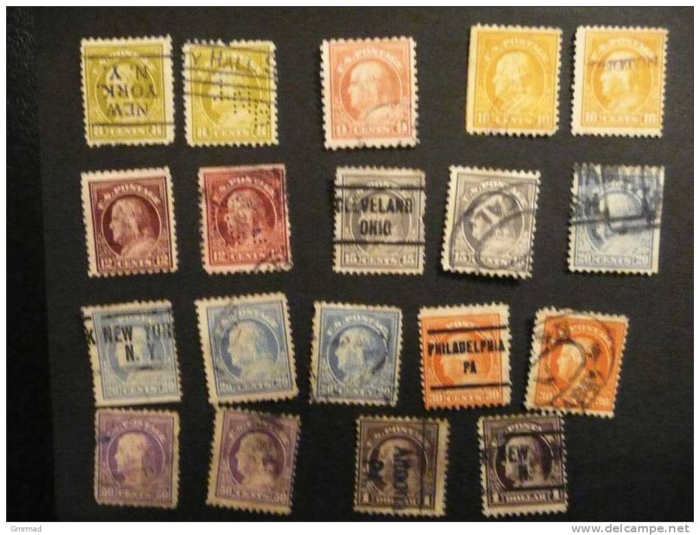 Série Franklin 1912-15 - Used Stamps