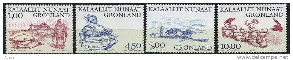 Groenland Greenland 2001 Yvertn° 340-43 *** MNH Cote 8,50 Euro - Ungebraucht