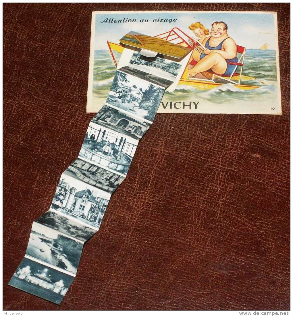 CPSM 03 - Vichy - Attention Au Virage - Carte à Système - Vichy