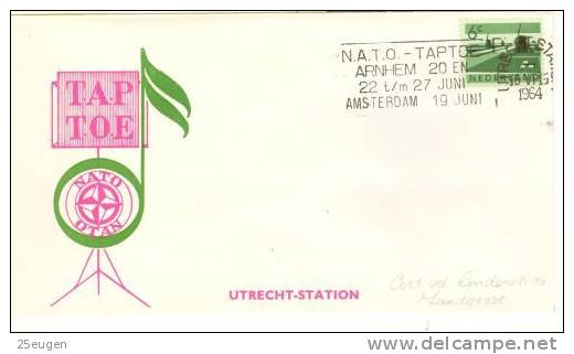 NETHERLANDS  1964 NATO  POSTMARK - NATO