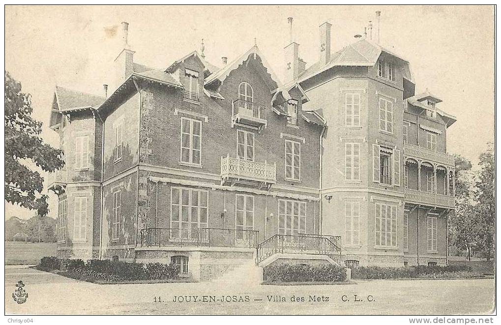 12ch   78 JOUY EN JOSAS VILLA DES METZ - Jouy En Josas