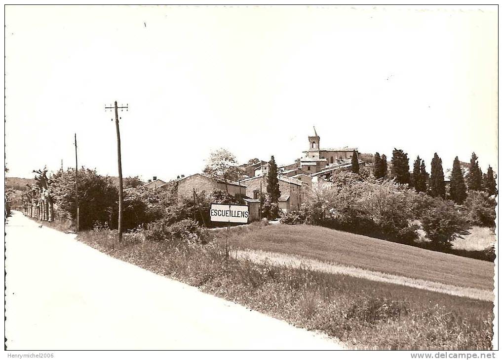 11 Aude Escuillens Panneau   Entrée Du Village , Ed Du Sud Est Marseille - Otros & Sin Clasificación