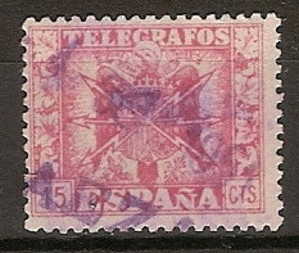 España Telégrafos U 078 (o) Escudo - Télégraphe