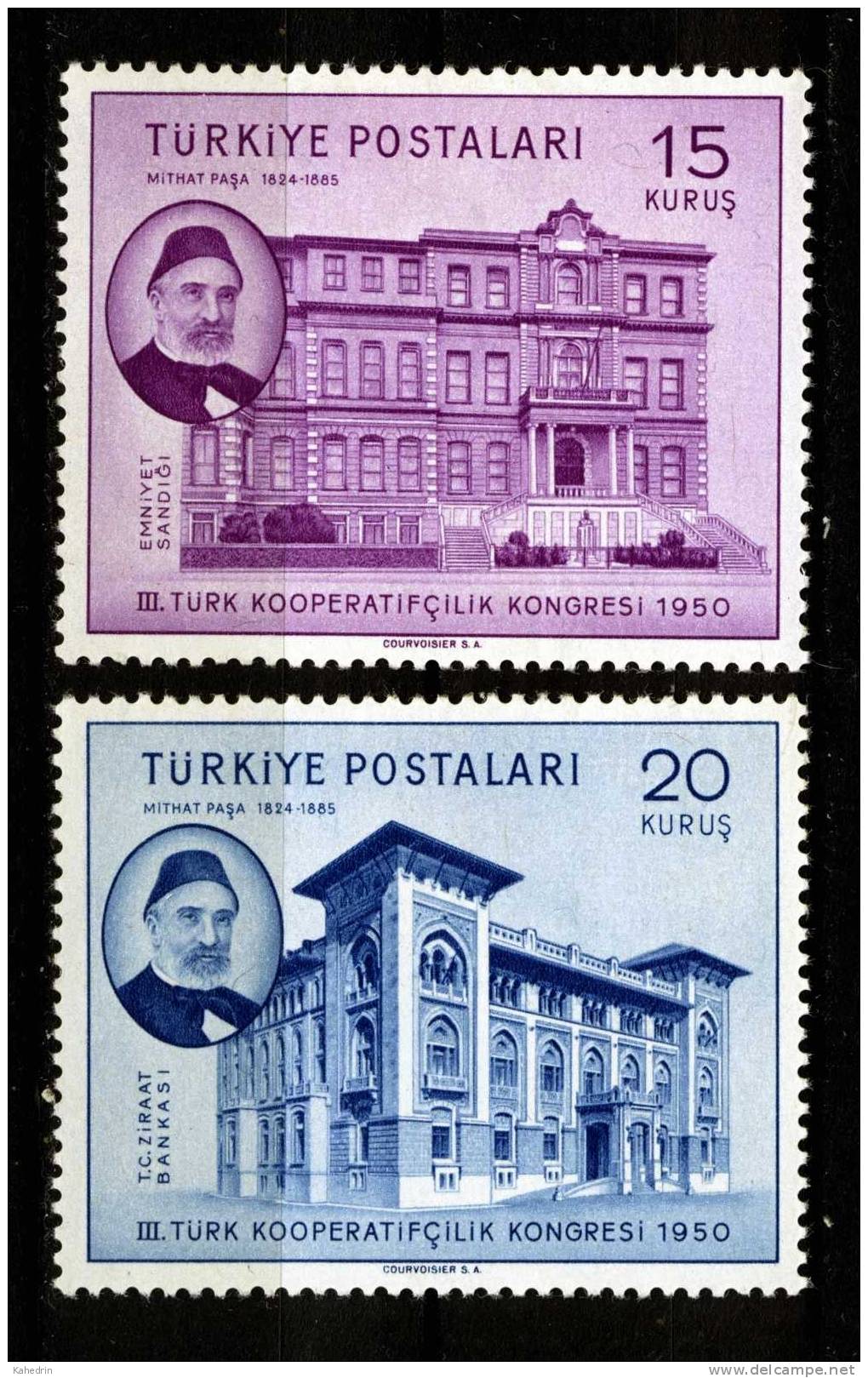 Turkey/Turquie/Türkei 1950, Mithat Pa&#351;a - Architecture - Congress *, MLH - Ungebraucht