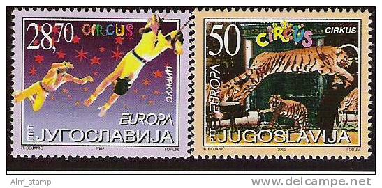 Jugoslawien   2002 Yv. 2921-2  Mi. 3076-7 ** MNH - 2002