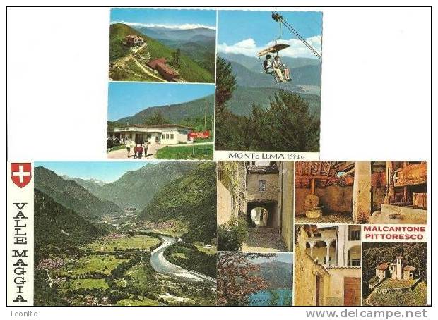 Miglieglia Lavertezzo Mte. Lema Malcantone Maggia 5 Ansichtskarten Kanton Tessin - Lavertezzo 