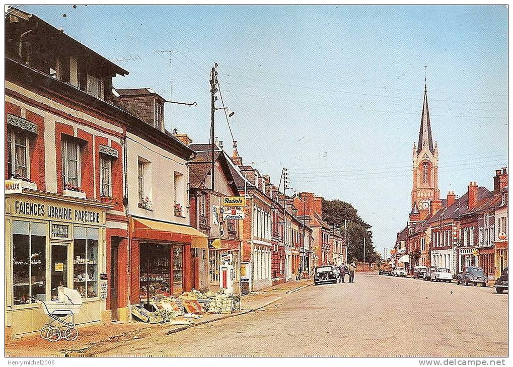 La Ferté Fresnel  ( Orne), Rue Principale épicerie Station Essence Total Librairie - Otros & Sin Clasificación