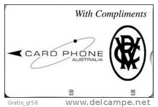 Australia - Card Phone, With Compliments, 1500ex, 1994, Used - Australia