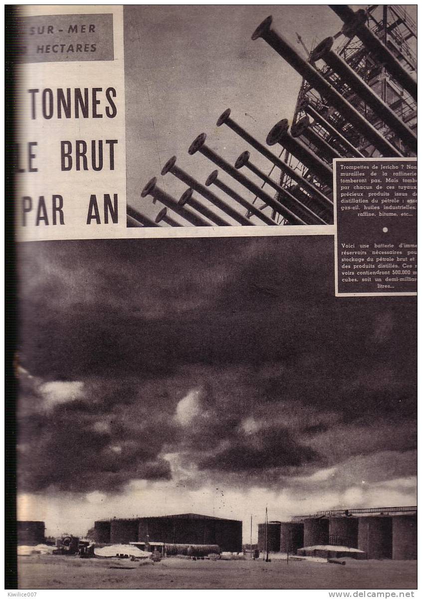 Saint-Pol-Sur-Mer     Une Raffinierie De Petrole  Sur  100 Hectares 1948 - Saint Pol Sur Mer