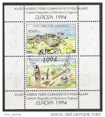 1994 Türk.- Zypern   Mi. Bl. 13 Used Europa - Usati