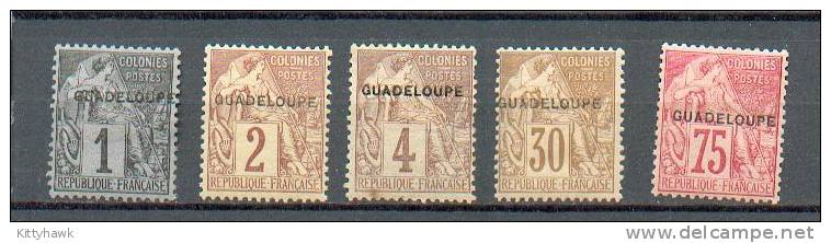GUAD 332 - YT 14-15-16(un Point De Rousseur Au Bas Du Timbre) - 22-25 * - Unused Stamps