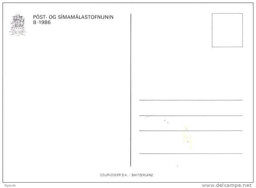 ISLANDE CARTE Maximum  NUM YVERT  604 SEYDISFJORDUR - Maximum Cards
