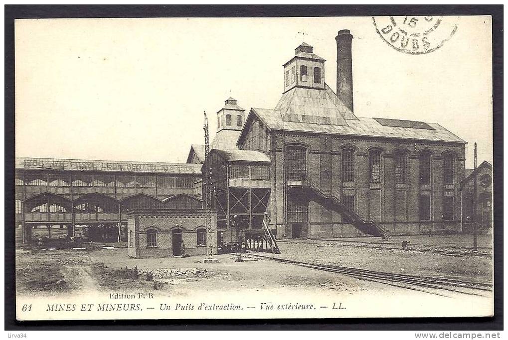 CPA  ANCIENNE- FRANCE- NOEUX-LES-MINES (62)- VUE EXTERIEURE DU PUITS D'EXTRACTION- GROS PLAN - Noeux Les Mines