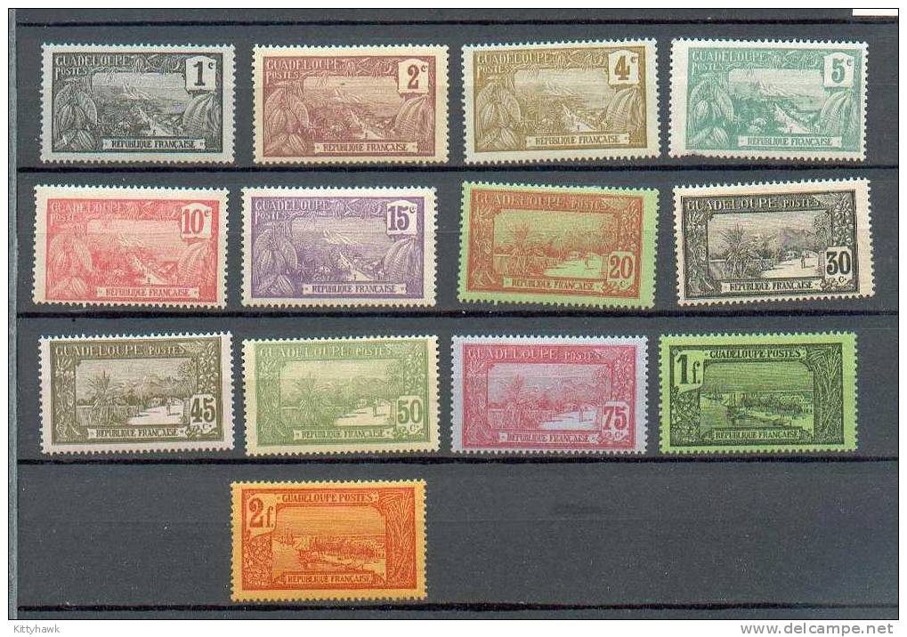 GUAD 351 - YT 55 à 61 - 63- 66 à 70 * - Unused Stamps