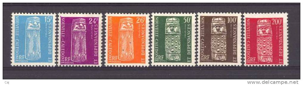 Nouvelle Calédonie  -  1959  -  Services  :  Yv  8-13  ** - Dienstzegels