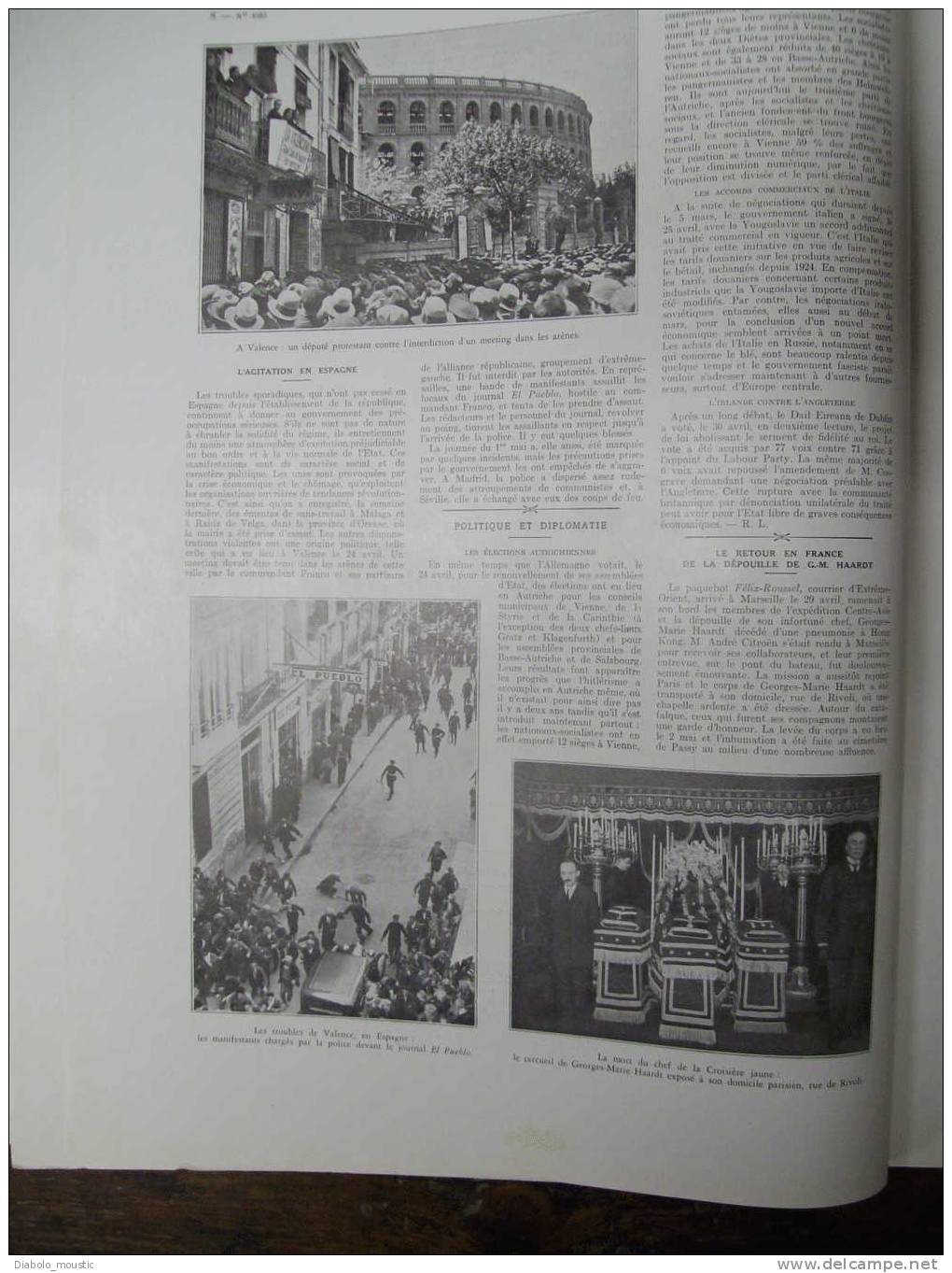 Au Dessus Des VOLCANS D' AFRIQUE ; MOUSTIERS-SAINTE-MARIE ;  L' Art Ancien à ROME ; MARSEILLE Et  La CANEBIERE - L'Illustration