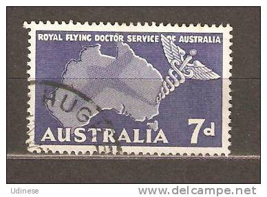 AUSTRALIA 1957 - FLYING DOCTORS - AIR POST  - USED OBLITERE GESTEMPELT - Usati