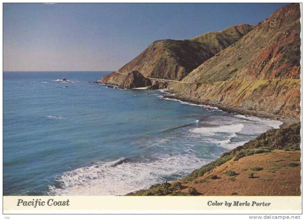 Pacific Coast - Color By Merle Porter - American Roadside