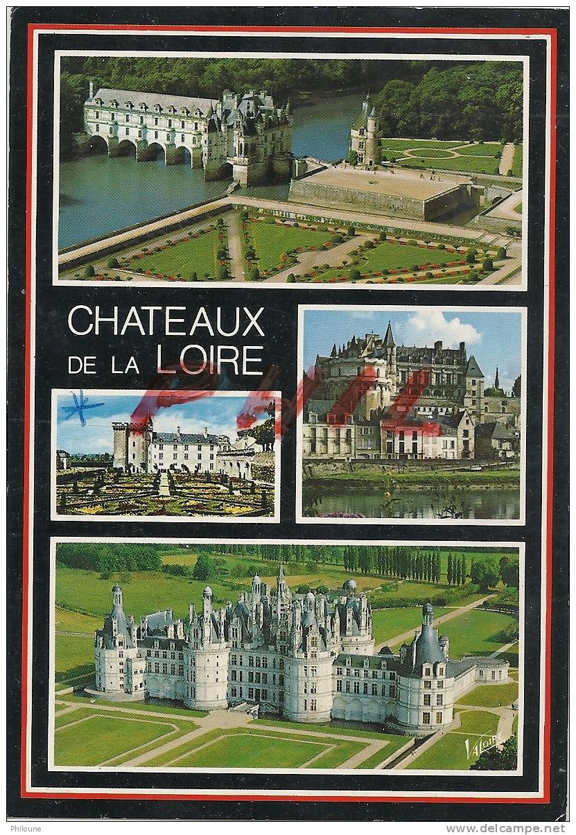 Châteaux De La Loire - Carte Multivues Ref 1102-1216 - Centre-Val De Loire