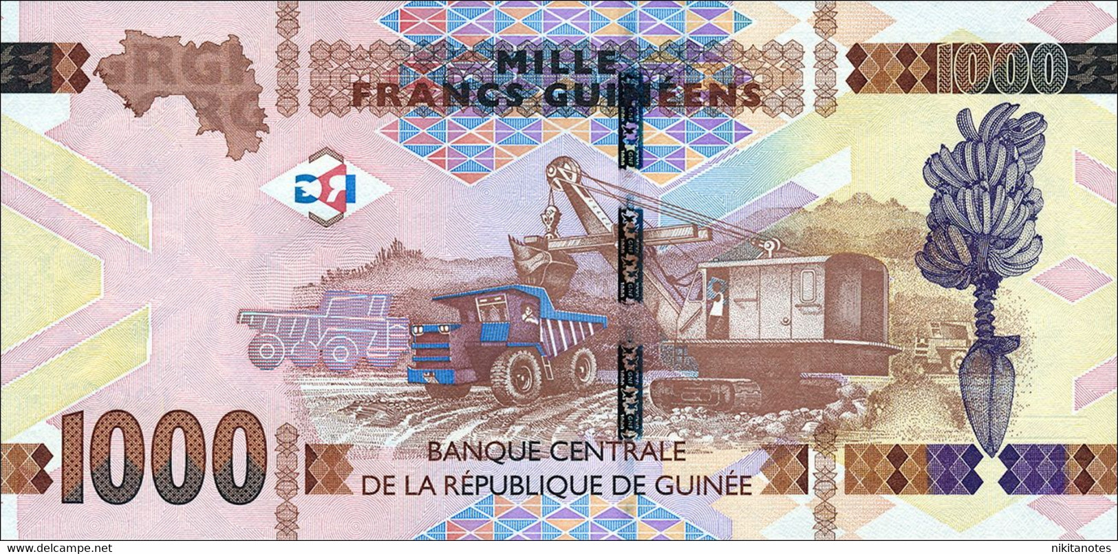 Guinea Pk 48a 1000 Francs 2015 - Guinea