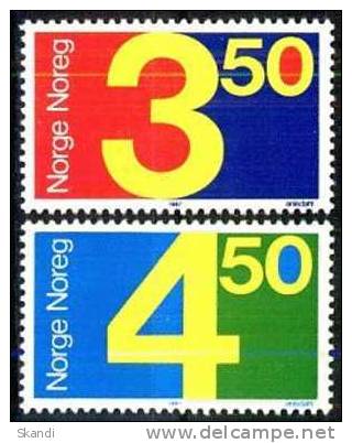 NORWEGEN 1987 Mi-Nr. 961/62 ** MNH - Ungebraucht