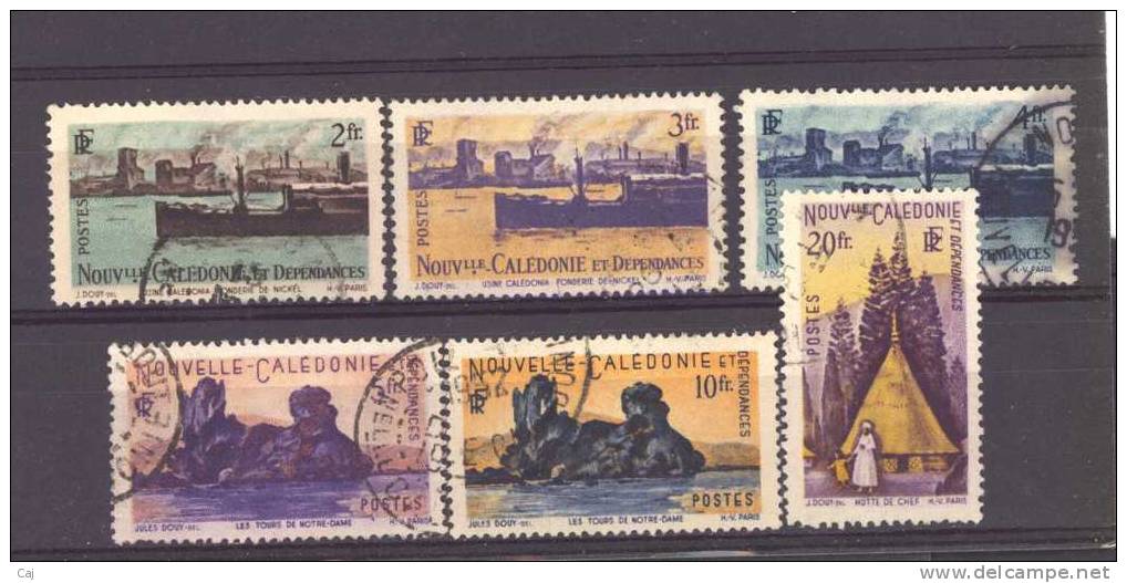 Nouvelle Calédonie  -  1948  :  Yv  268...276  (o)    6 Valeurs - Oblitérés