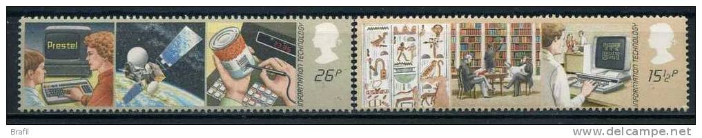 1982 Inghilterra, Tecnologia E Informazione , Serie Completa Nuova (**) - Unused Stamps