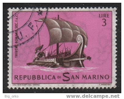 Storia Della Navigazione: Triremo Romano (I Sec. A.C.) £ 3 - 1963 - Oblitérés