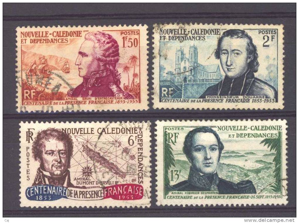 Nouvelle Calédonie  -  1953  :  Yv  280-83  (o)      ,  N2 - Used Stamps