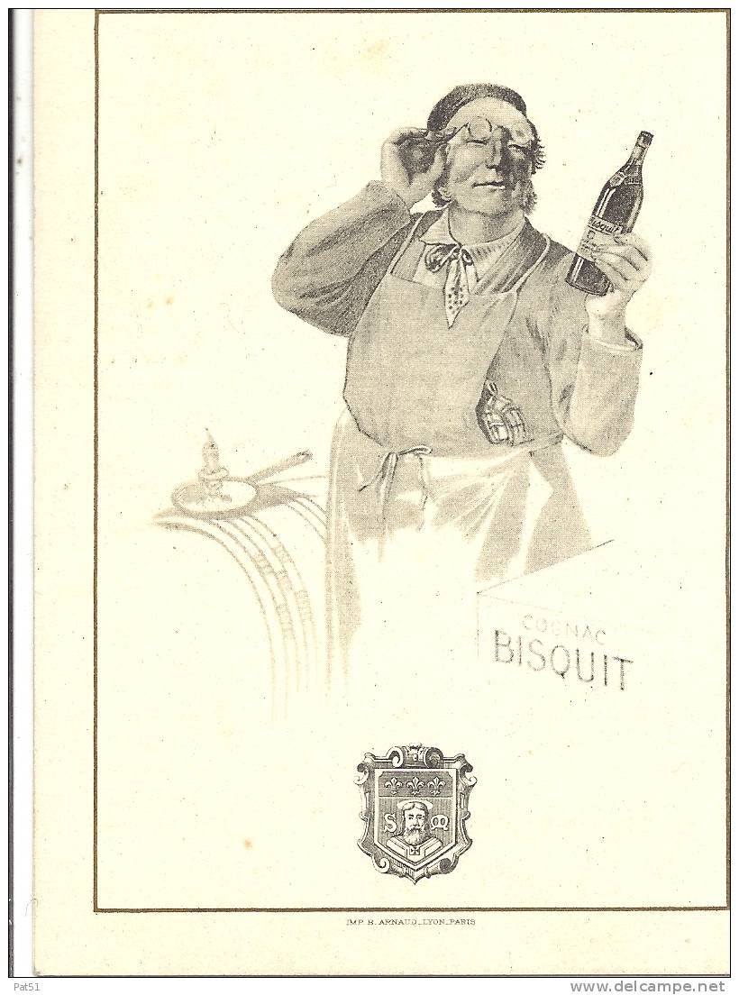 16 - Jarnac : Carton Pub Cognac Bisquit Dubouché - Alcoholes