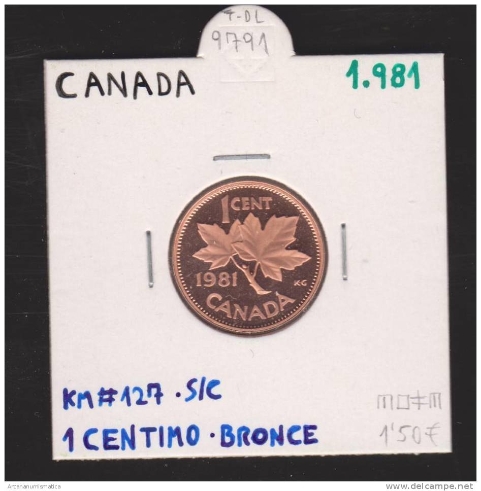 CANADA  1  CENTIMO  1.981    BRONCE  KM#127   SC/UNC   DL-9791 - Canada