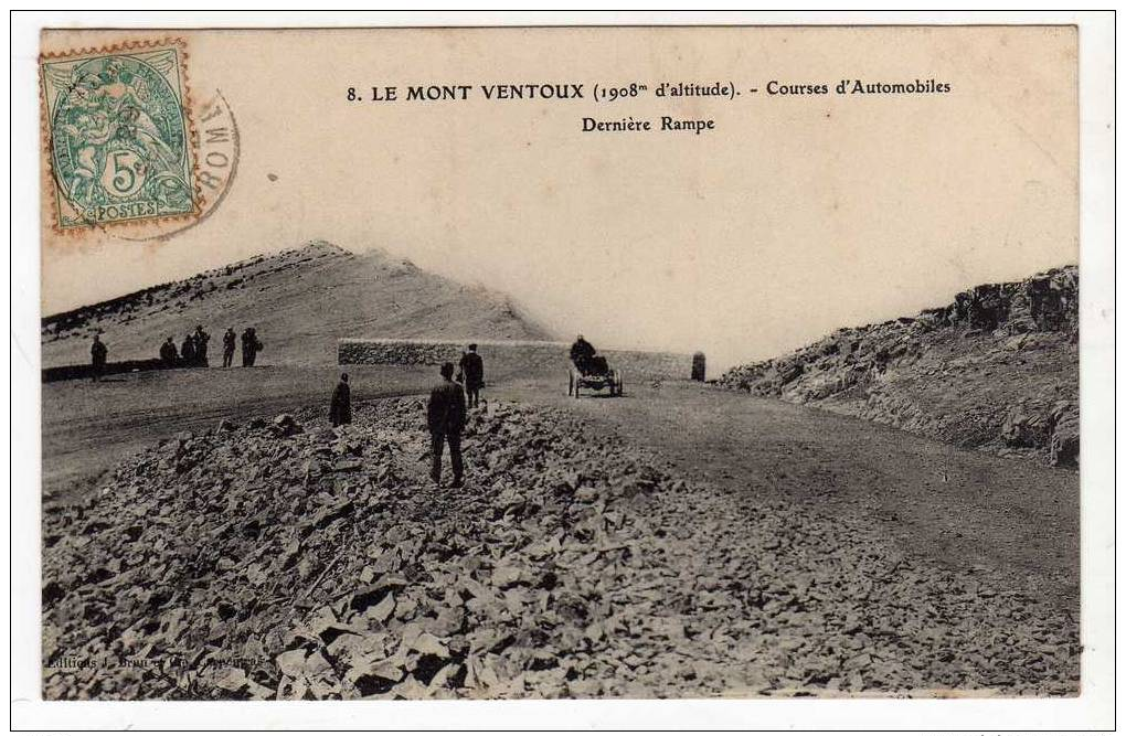 Le Mont Ventoux - Courses D'automobiles - Dernière Rampe - Autres & Non Classés