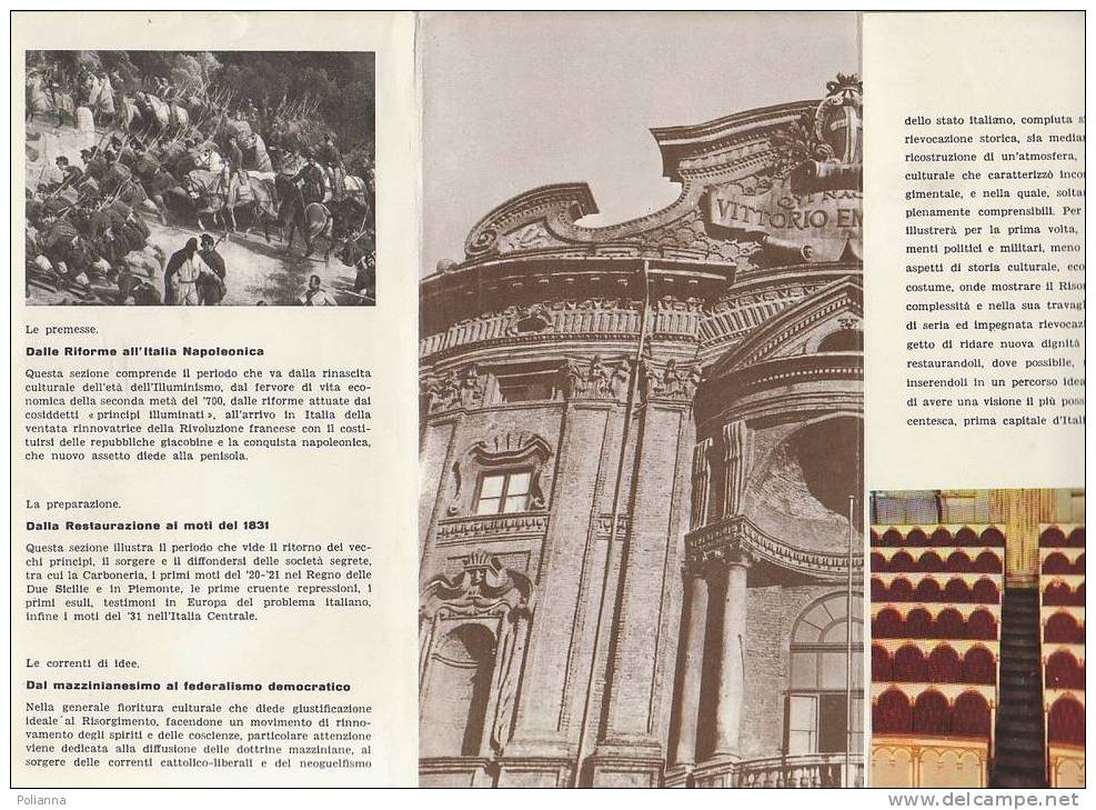 B0439 - Brochure MOSTRA STORICA DELL'UNITA' D'ITALIA "ITALIA 61" - TORINO 1961/RISORGIMENTO/TAMBURI - History, Biography, Philosophy