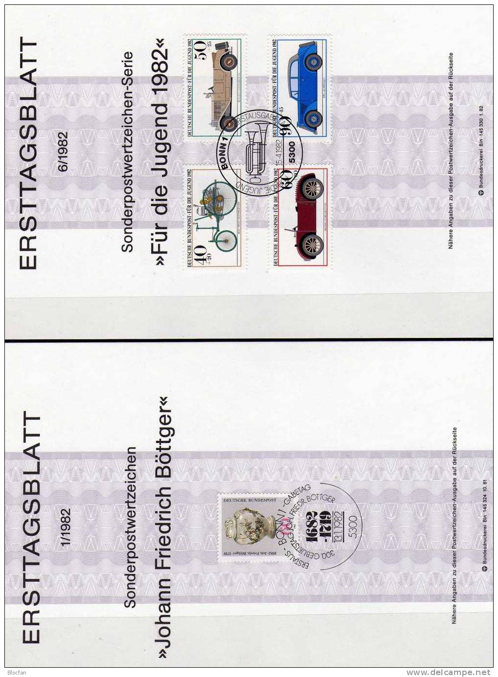 Jahrgang 1982 ETB BRD 1118-1161 SST 40€ Meissener Porzellan Bis Christus Plus Post Album Ersttagsblatt Von Deutschland - Andere & Zonder Classificatie