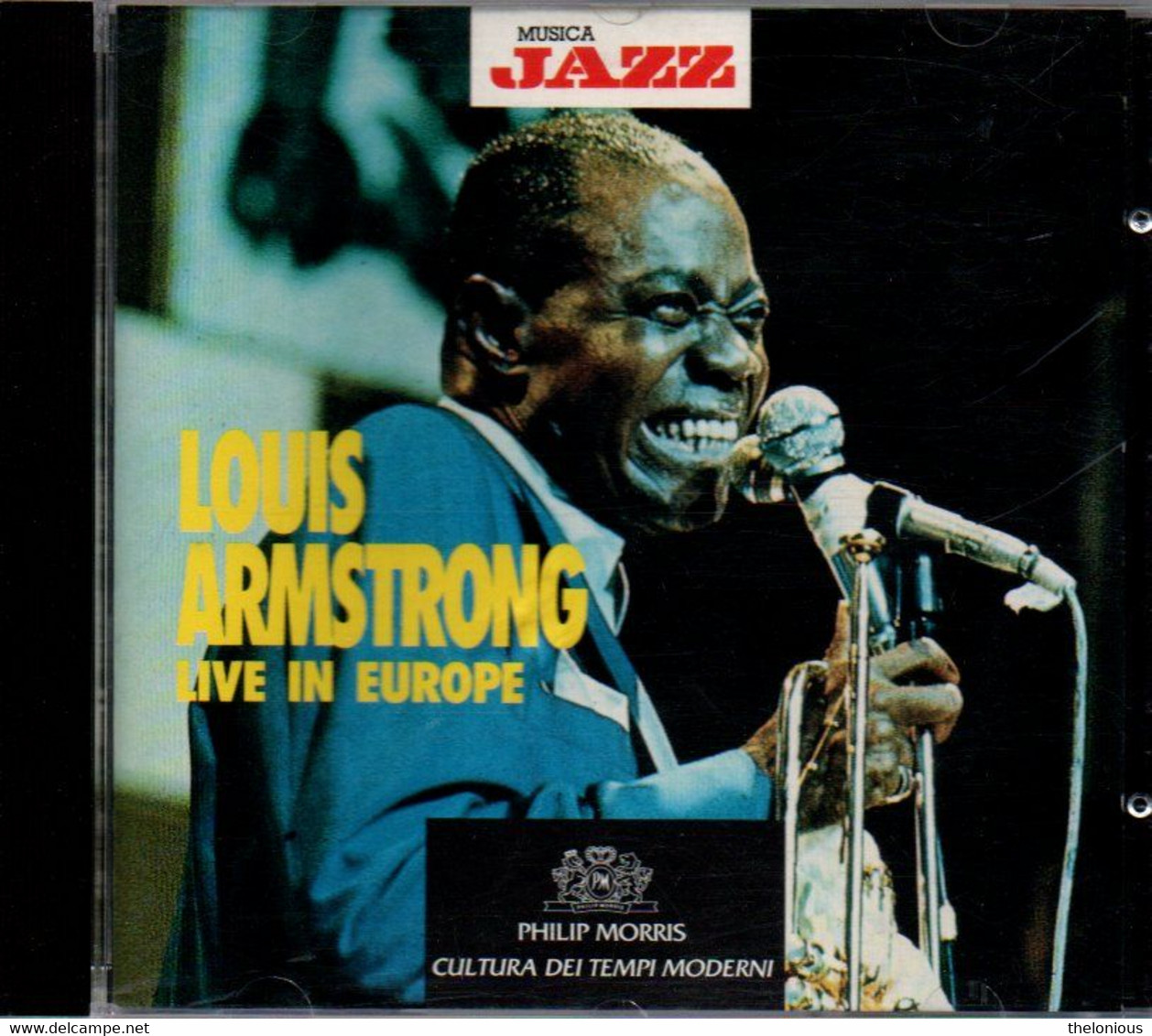 # CD: Louis Armstrong – Live In Europe - Musica Jazz MJCD 1087 - Jazz