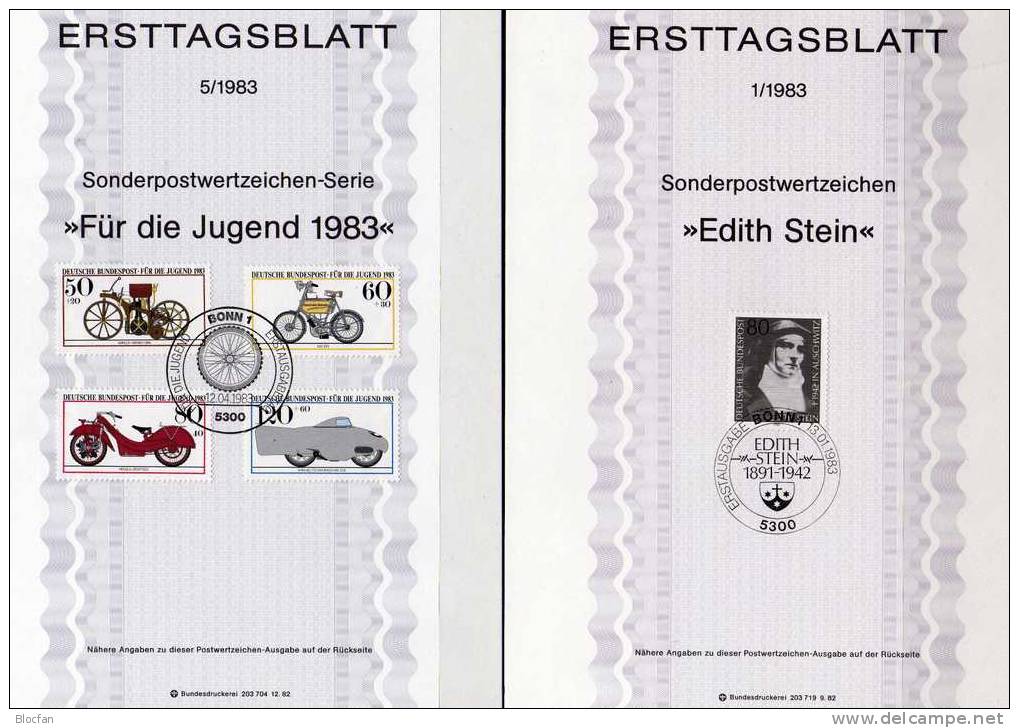 Jahrgang 1983 ETB BRD 1162-1196 SST 32€ Karmeliterin Stein Bis Sternsinger Plus Post Album Ersttagsblatt Von Deutschland - Andere & Zonder Classificatie