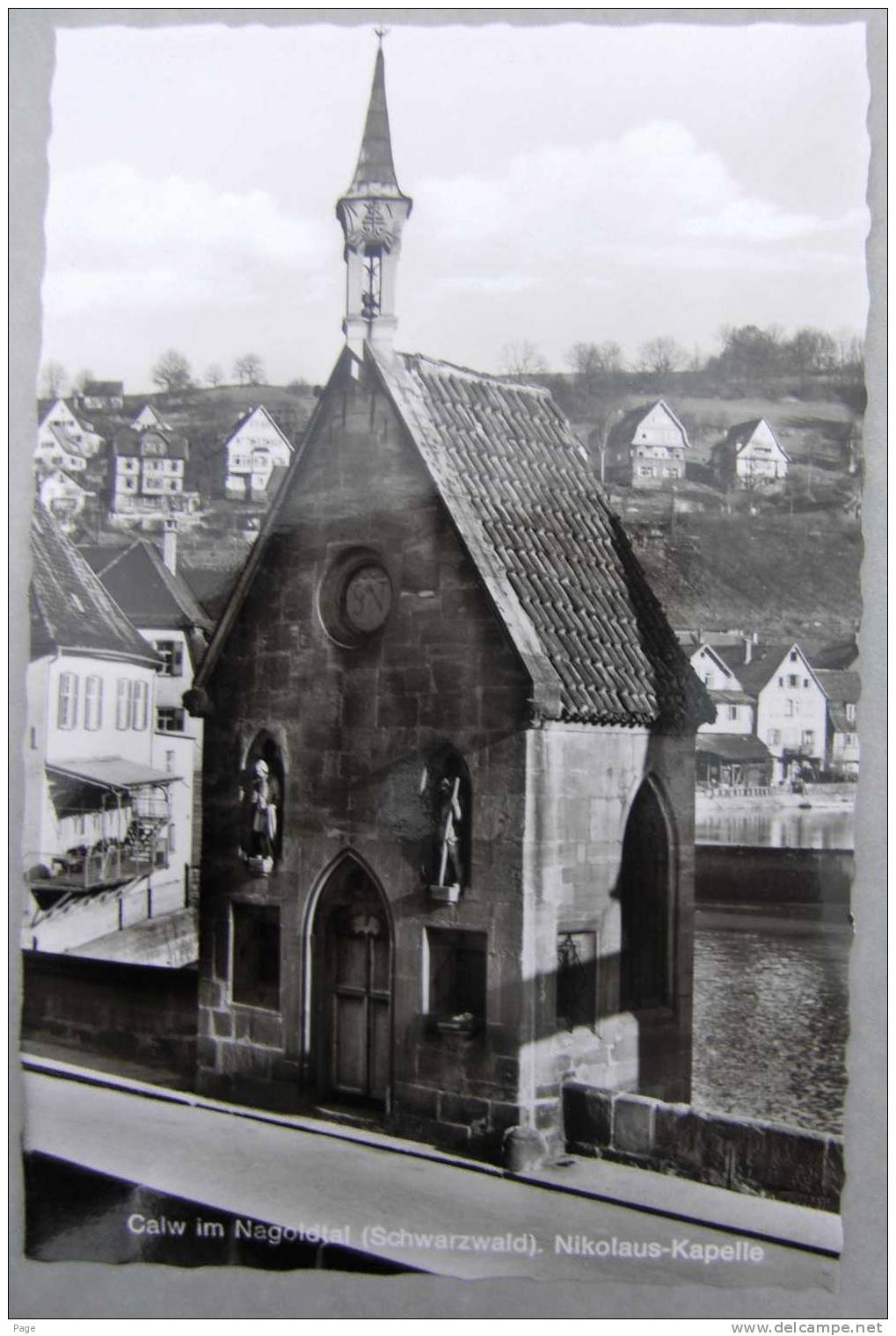 Calw,Teilansicht,Nikolaus-Kapelle,1960,Calw Im Nagoldtal,Schwarzwald, - Calw