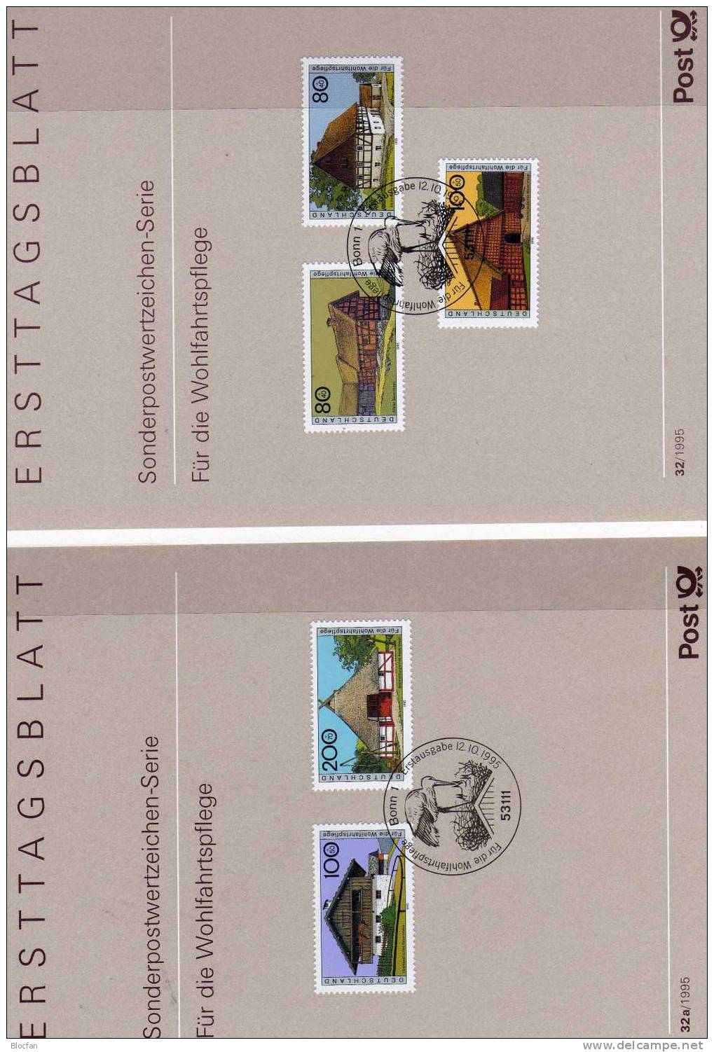 Jahrgang 1995 ETB BRD 1772-1833 SST 98€ Kirche In Gera Bis BVB Dortmund Plus Post Album Ersttagsblatt Von Deutschland - Andere & Zonder Classificatie