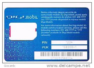 ROMANIA  - DIGI MOBIL  (GSM SIM) -    - USED WITHOUT CHIP  -  RIF. 3334 - Rumänien