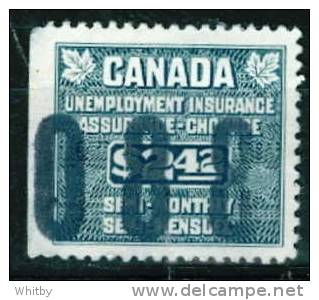 Canada 1955  $2.42 Unemployment Insurance Issue #FU53 - Fiscale Zegels