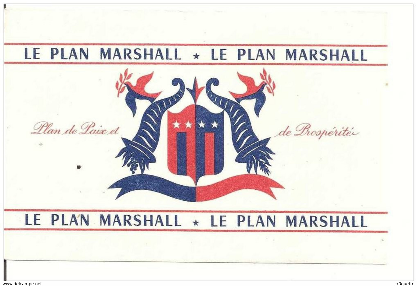 BUVARD LE PLAN MARSHALL - Autres & Non Classés