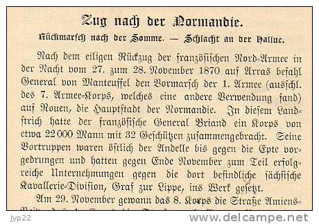 Livre Allemand gothique Souvenirs Guerre 1870-71 Franco-Allemande écrit par 1 soldat ? - Metz Picardie Somme Normandie