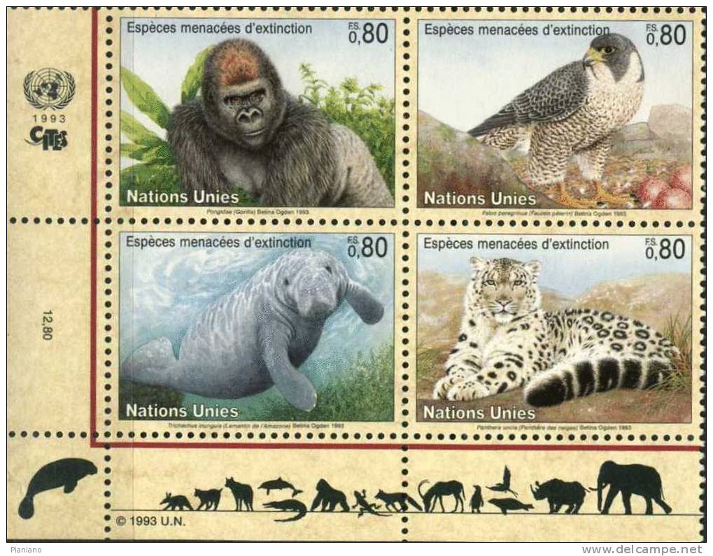 PIA - ONG - 1993 : Protezione Della Natura .- (Yv 243-46) - Unused Stamps