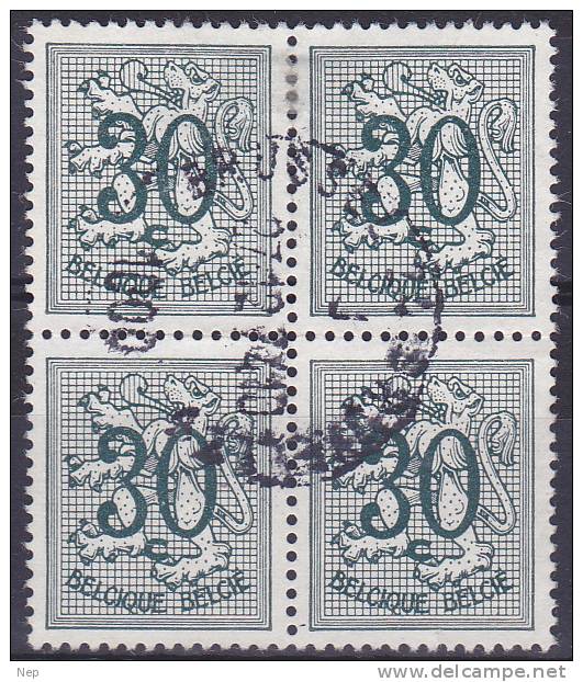 BELGIË - OBP -  1957 - Nr 1027  P2 (Blok Van 4/Bloc De Quatre) - Gest/Obl/Us - 1951-1975 León Heráldico