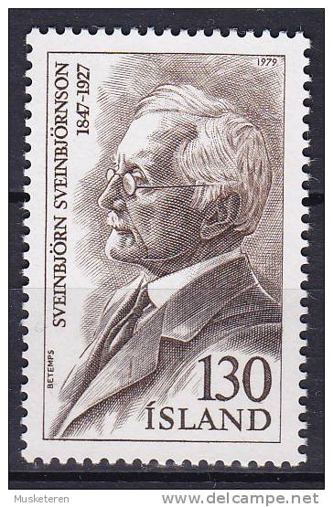 Iceland 1979 Mi. 549      130 Kr Sveinbjörn Sveinbjörnson, Komponist Composer MNH** - Unused Stamps